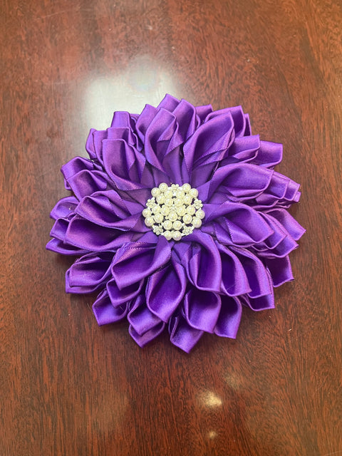 Purple Violet Flower Pin