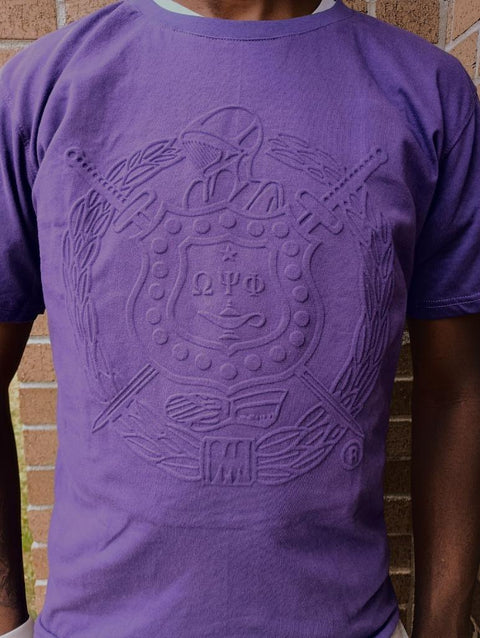 Omega Psi Phi Embossed T-shirt