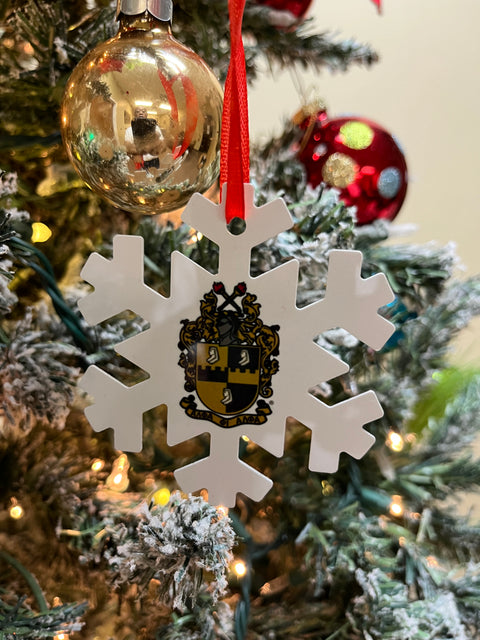 Alpha Snowflake Ornament