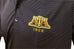 Alpha Black and Old Gold Stripe Polo shirt - High Quality Antigua Dri-Fit shirt
