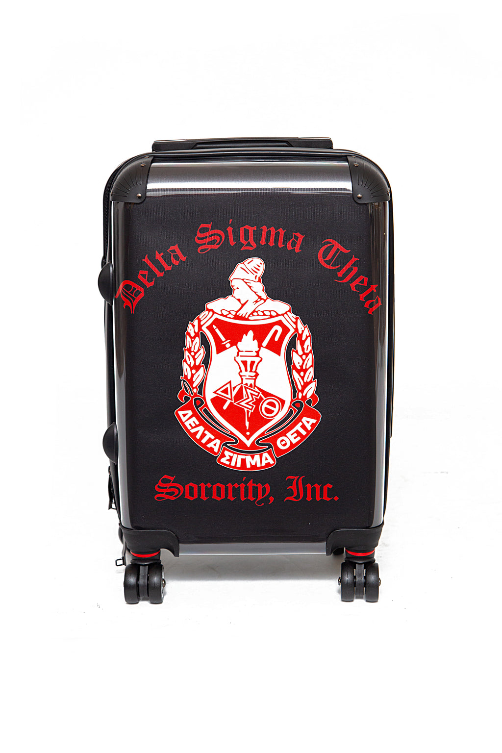 Delta Black Carryon Luggage with Crest
