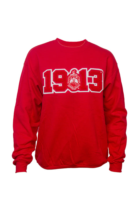 Delta Sigma Theta Sweatshirt with 1913 Chenille Patch