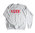 Delta VOTE Sweatshirt with Chenille Design