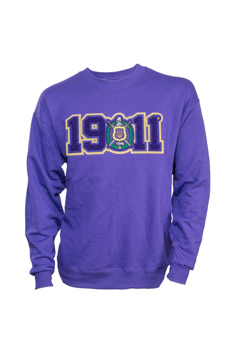 Omega Sweatshirt with Chenille 1911 Patch