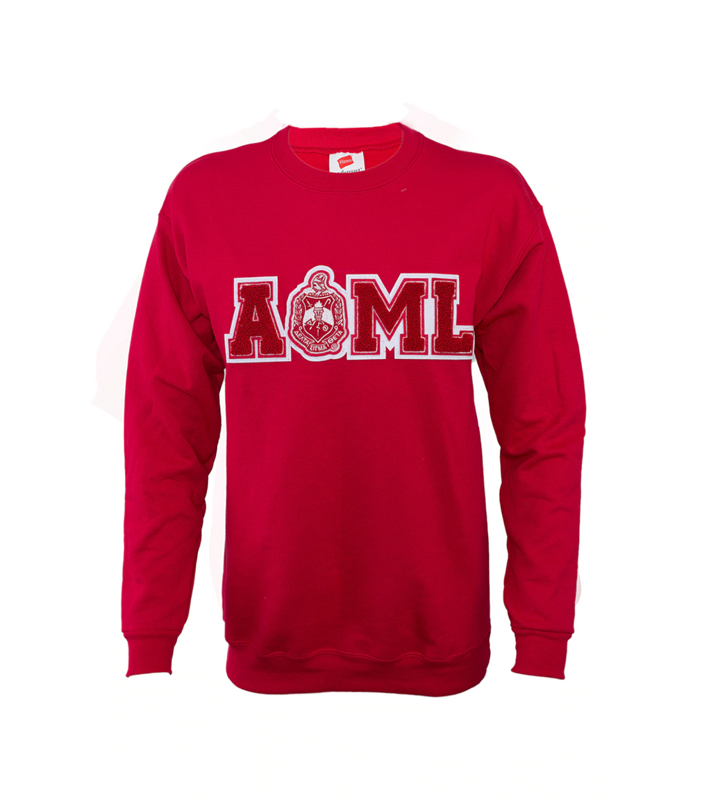 Delta All of My Love Sweatshirts with Old School chenille design